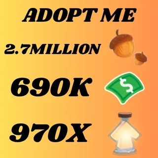 ACORNS AND BUCKS AND AGE UP POTIONS - ADOPT ME 
