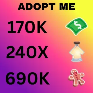 BUCKS & AGE UP POTIONS AND GINGER BREAD - ADOPT ME 