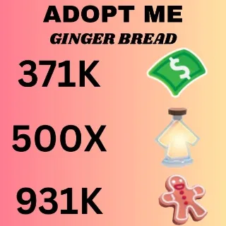 BUCKS & AGE UP POTIONS AND GINGER BREAD - ADOPT ME 