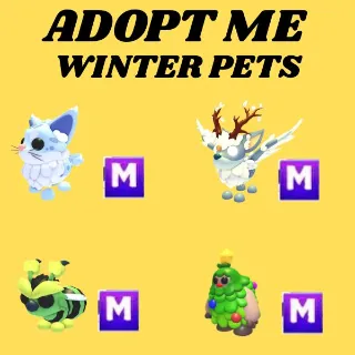 WINTER PETS - MAINE CORN 1X MEGA - CHRISTMAS SPIRIT 1X MEGA - HUMBUG 1X MEGA - TREE SASQUATCH 1X MEGA - ADOPT ME 