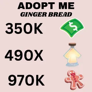 BUCKS & AGE UP POTIONS AND GINGER BREAD - ADOPT ME 
