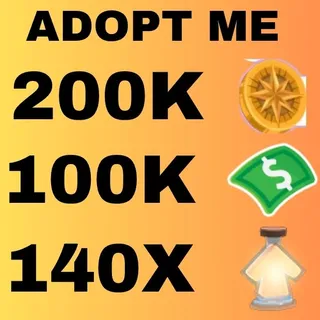 COMPASS COIN AND BUCKS AND AGE UP POTION - ADOPT ME 