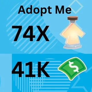 74x Age Up Potions And 41k Bucks - Adopt me