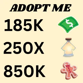 BUCKS & AGE UP POTIONS AND GINGER BREAD  - ADOPT ME 
