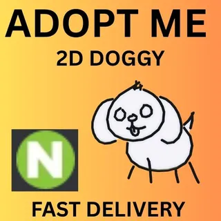 2D DOGGY NEON 1X - ADOPT ME  