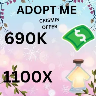 BUCKS AND AGE UP POTIONS  - ADOPT ME 