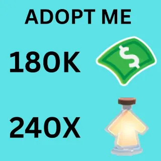 BUCKS AND AGE UP POTIONS  - ADOPT ME 
