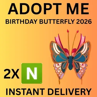 BIRTHDAY BUTTERFLY 2026 NEON 2X - ADOPT ME 