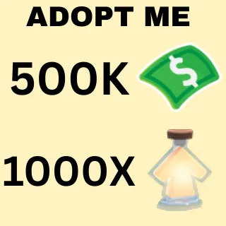 BUCKS AND AGE UP POTIONS  - ADOPT ME 