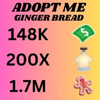 BUCKS & AGE UP POTIONS AND GINGER BREAD - ADOPT ME 