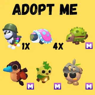 GENERAL SHEEPDOG 1X - CHESTNUT GLYPTODON MEGA 1X - GLYPTODON 4X  -  ADOPT ME 