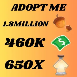 ACORNS AND BUCKS AND AGE UP POTIONS - ADOPT ME 