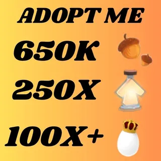 ACORNS AND AGE UP POTIONS AND ROYAL EGG 100X  - ADOPT ME 