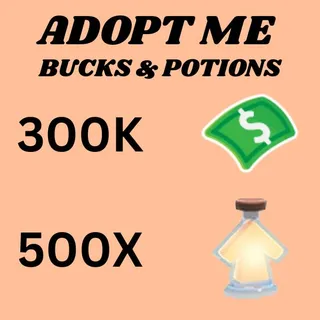 BUCKS AND AGE UP POTIONS - ADOPT ME 
