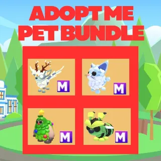 PETS BUNDLE - CHRISTMAS SPIRIT 1X MEGA - MAINE COON 1X MEGA - TREE SASQUATCH 1X MEGA - HUMBUG 1X MEGA - ADOPT ME 