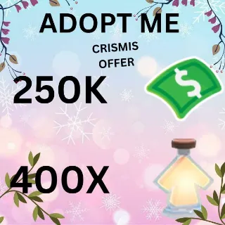 BUCKS AND AGE UP POTIONS  - ADOPT ME 