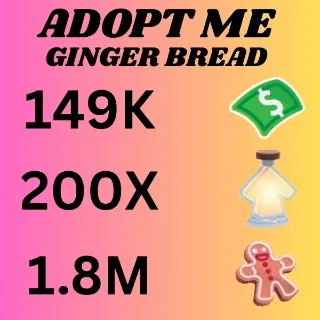 BUCKS & AGE UP POTIONS AND GINGER BREAD - ADOPT ME 