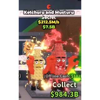 ⚡cheap brainrot ⚡ ⚡Ketchuru and Musturu ⚡  ⚡with trait 212.5m/s ⚡