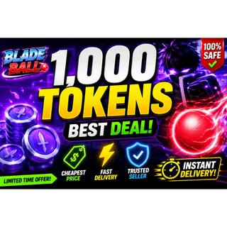 1,000 BLADE BALL TOKENS 💰 CHEAP & FAST DELIVERY ⚡