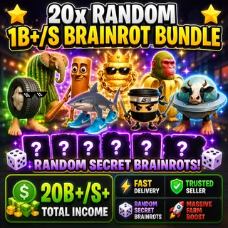 ⭐ 20x Random 1B+/s Brainrot Bundle ⭐  💰 20B+/s+ Total Income 🎲 Random Secret Brainrots