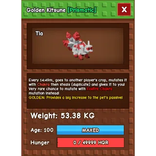 HUGE KITSUNE Grow a Garden ( ✅ CHEAP PRICE - FAST DELIVERY ✅)