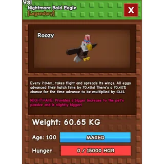 NIGHTMARE BALD EAGLE 60KG+