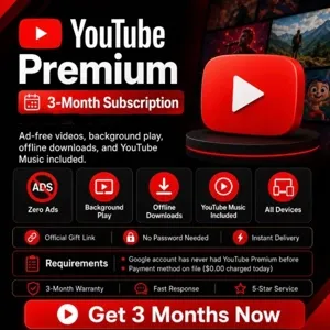 YouTube premium 3 months