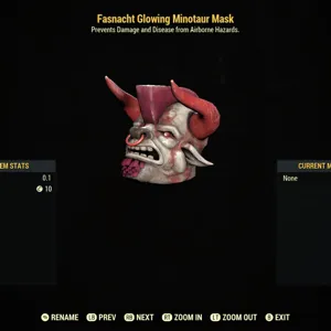 Glowing Minotaur mask