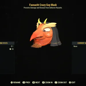 Fasnacht Crazy guy mask