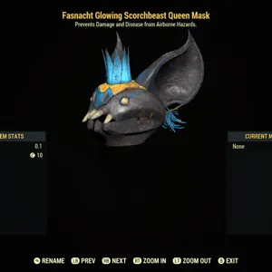 Glowing SBQ queen mask
