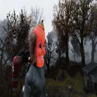 Glowing Red Hot Mask