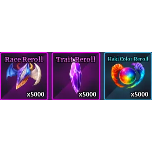 5K OF EACH REROLL|SAILOR PIECE|