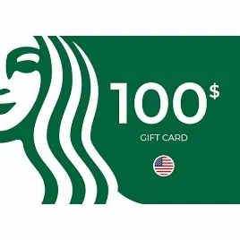 $100.00 USD Starbucks (See Description)