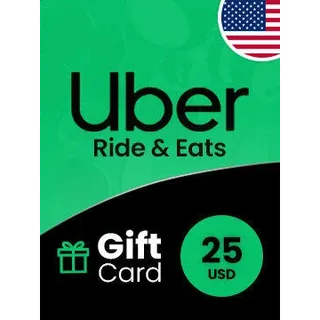 $25.00 USD Uber Eats