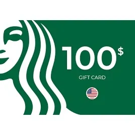 $100.00 USD Starbucks (See Description)