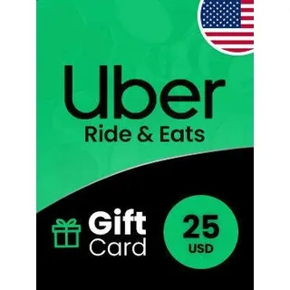 $25.00 USD Uber Eats