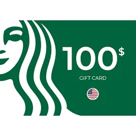 $100.00 USD Starbucks (See Description)