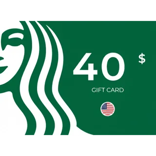 $40.00 USD Starbucks