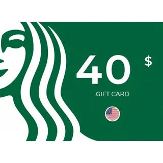 $40.00 USD Starbucks