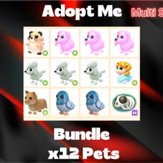 Adopt Me Bundle x12 Pets