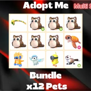 Adopt Me Bundle x12 Pets