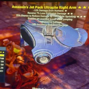E/AS/CAV jet pack ultra-cite right arm