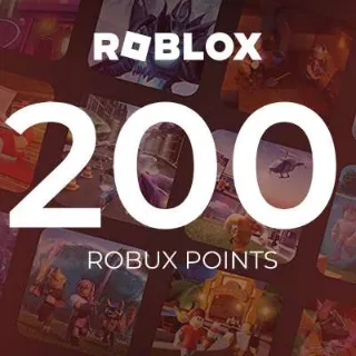 Roblox Card 200 Robux Key - GLOBAL