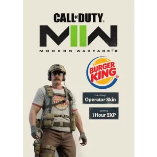 Call of Duty® - Burger King Operator Skin + 1 Hour 2XP