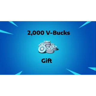 Fortnite - 2,000 V-Bucks (Gift)