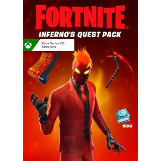 Fortnite - Inferno's Quest Pack + 1,500 V-Bucks Challenge Argentina (Global via vpn)