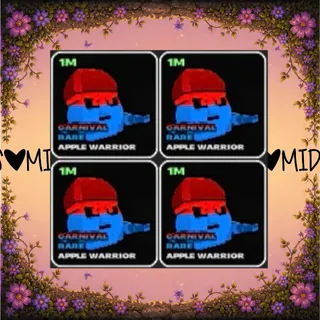 🎉🍎1m carnival apple 4 pack🍎🎉