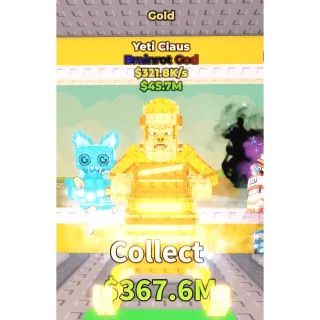 Gold Yeti Claus - RARE 
