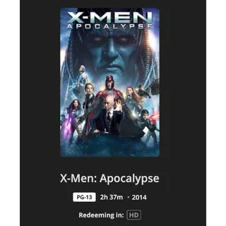 X-Men: Apocalypse HD Movies Anywhere MA