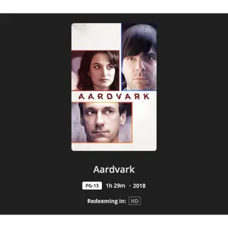 Aardvark HD Movies Anywhere
